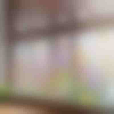 Lebhafter Blumenfensteraufkleber | FLORASTIK