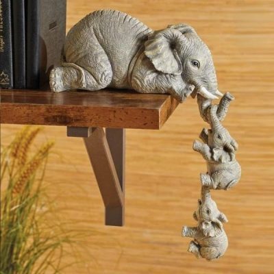 Niedliche Elefantenfamilien-Figuren | ELEFIE